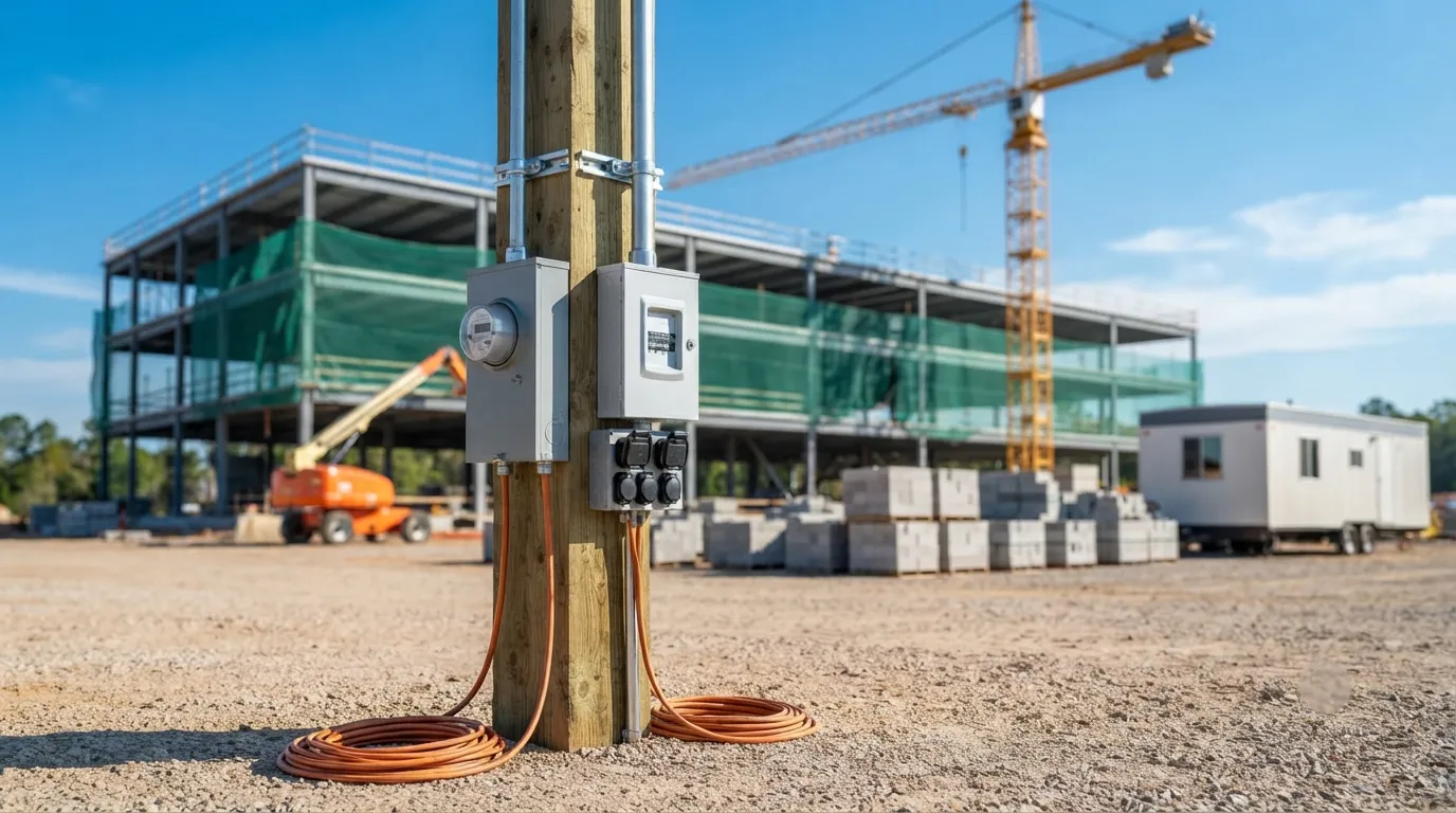 Temporary Power Pole in Saint Paul, MN